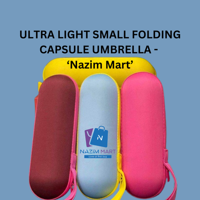 ULTRA LIGHT SMALL FOLDING CAPSULE UMBRELLA - Nazim Mart_img_0