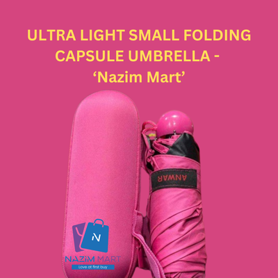 ULTRA LIGHT SMALL FOLDING CAPSULE UMBRELLA - Nazim Mart_img_2