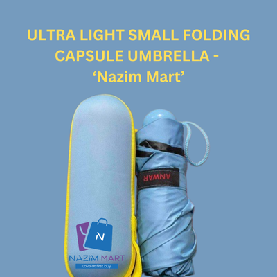 ULTRA LIGHT SMALL FOLDING CAPSULE UMBRELLA - Nazim Mart_img_3