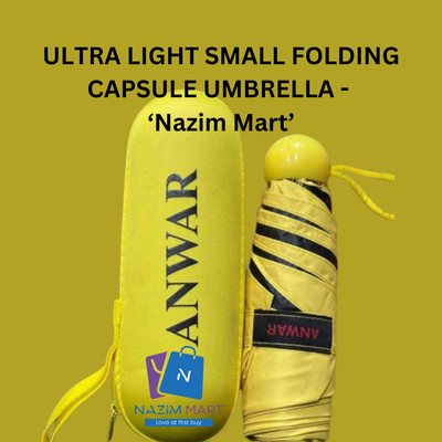 ULTRA LIGHT SMALL FOLDING CAPSULE UMBRELLA - Nazim Mart_img_4