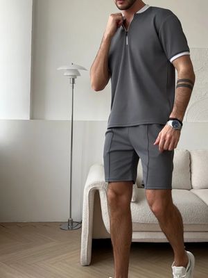 Neck Zipper Polo Shirt | Anther_img_2