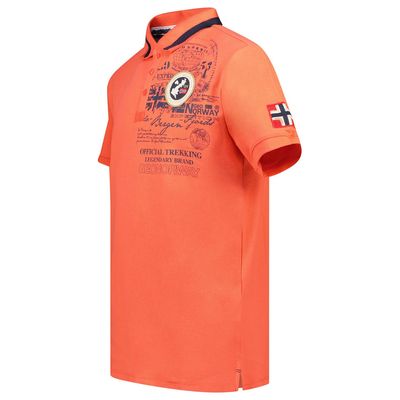 Man - Polo Short Sleeve 100% Cotton Coral_img_2