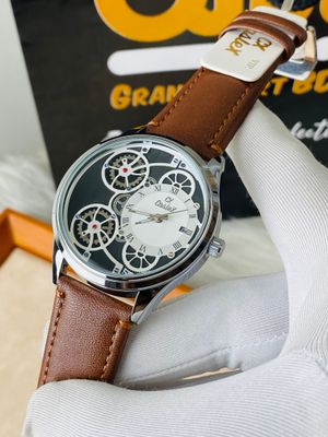 Caslex men's watch with a brown leather_img_0