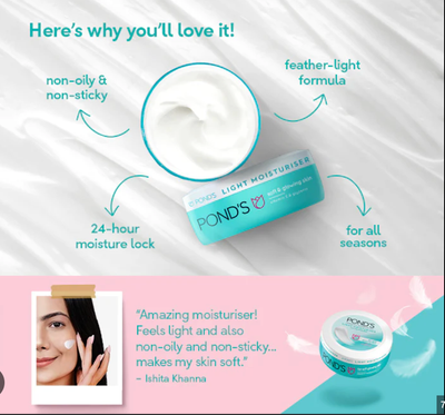 Pond's Light Moisturizer - Vitamin E + Glycerine_img_2