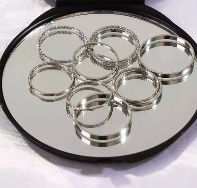 10 pc silver ring set_img_1