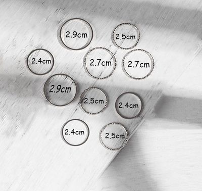10 pc silver ring set_img_2