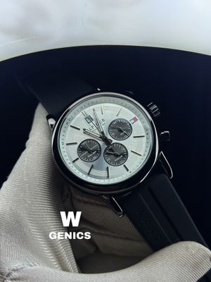 Hilfiger Black Belt Black Case White Dial AA_img_0