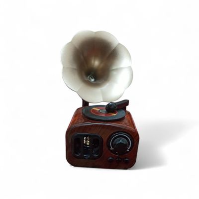Vintage Mini Gramophone Showpiece – Classic Table Décor_img_0