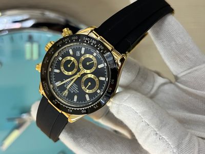 Rolex Dayton Panda Gold Black Dial AA_img_0