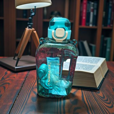 750ml Flat Water Bottle with Strap – Leak Proof, BPA Free – School, Gym, Office Friendly_img_0