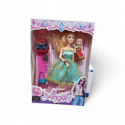 Angel Girl Fashion Doll Set with Baby Doll & Accessories – Princess Style Toy for Girls_img_0