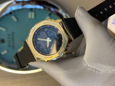 CASIO G SHOCK GM 2100 Gold Case Black Belt AAA_img_0