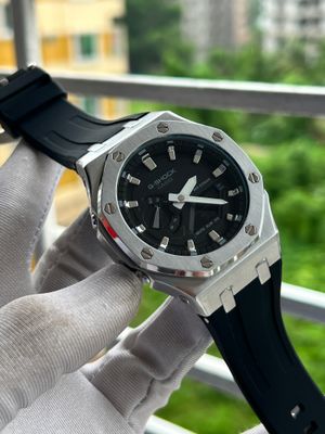 G Shock GMA 2100 Silver Cash Black Belt AAA_img_0