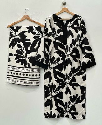 Digital Printed Cotton Two Piece set | Co-Ord Set_img_1