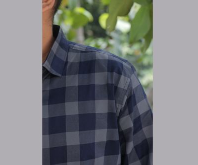 Men Long Sleeve Shirts Dark Ash_img_1