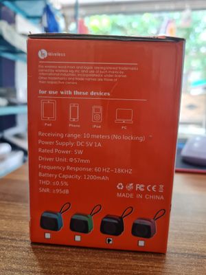 X-922 Wireless Disco Speaker with LED & 5W Sound_img_1