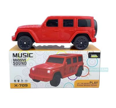 Car Model Bluetooth Speaker X-709 | 5W Loud Sound, FM TF USB TWS Portable Speaker | Price in BD_img_1