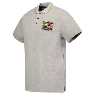 Men - Polo Short Sleeve 100% Cotton Light Grey_img_2