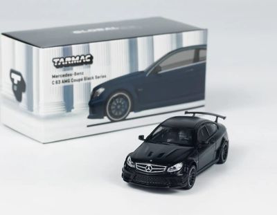 Tarmac Works 1:64 Mercedes-Benz C63 AMG Coupe Black Series Matte Black_img_0