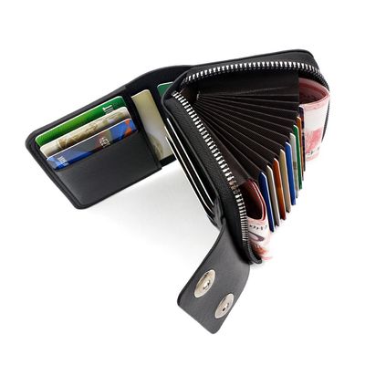 Organ Card Package, Double-buckle Large-capacity Faux Leather Storage Wallet_img_1