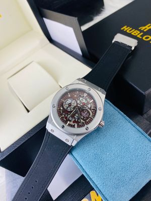 Hublot Dial brown Strap black Sweep movement Battery quartz_img_0