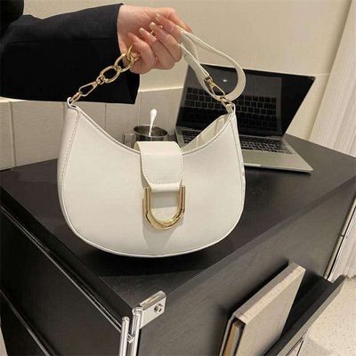 Simple candy color half round zipper+button chain shoulder bag 👜🔥_img_5