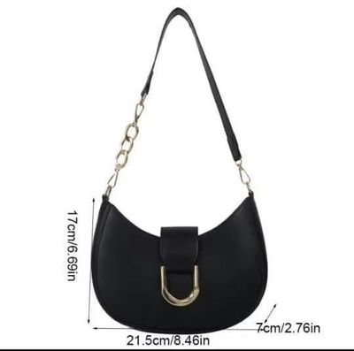 Simple candy color half round zipper+button chain shoulder bag 👜🔥_img_7