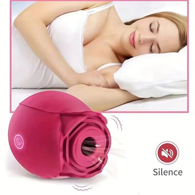 Rose Shape Vagina Sucking Vibrator Intimate Good Nipple Sucker Oral Licking Clitoris Stimulation Powerful Sex Toys for Women_img_2