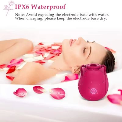 Rose Shape Vagina Sucking Vibrator Intimate Good Nipple Sucker Oral Licking Clitoris Stimulation Powerful Sex Toys for Women_img_3