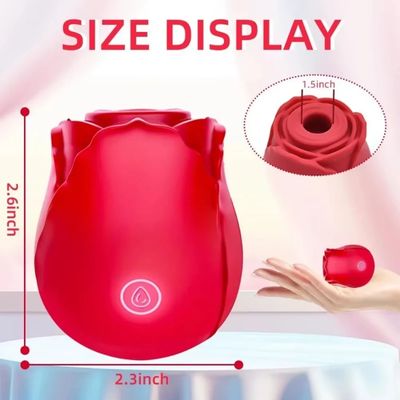 Rose Shape Vagina Sucking Vibrator Intimate Good Nipple Sucker Oral Licking Clitoris Stimulation Powerful Sex Toys for Women_img_4