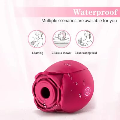 Rose Shape Vagina Sucking Vibrator Intimate Good Nipple Sucker Oral Licking Clitoris Stimulation Powerful Sex Toys for Women_img_5