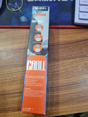 X-CEL Micro USB Fast Charging Cable - 1000mm USB 2.0 Data Sync_img_1
