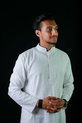 Men's Embroidery Panjabi - White_img_2