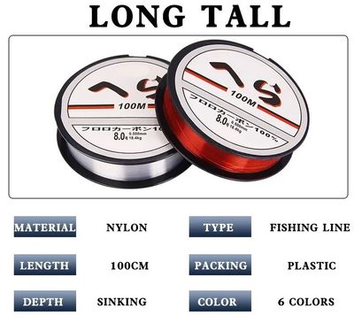 Monofilament Nylon Fishing Line 100m Japan Material Not Fishing Line Bass Carp Fish Fishing Accessories Mainline Tippet | 100 Meter Fishing Line_img_7