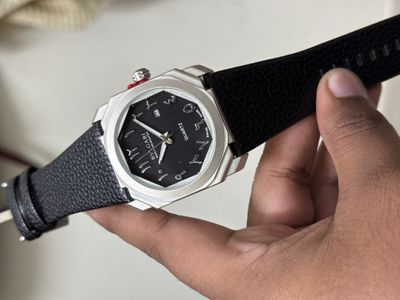 BVLGARI ARABIC MATT CASE BLACK BELT BLACK DIAL_img_0