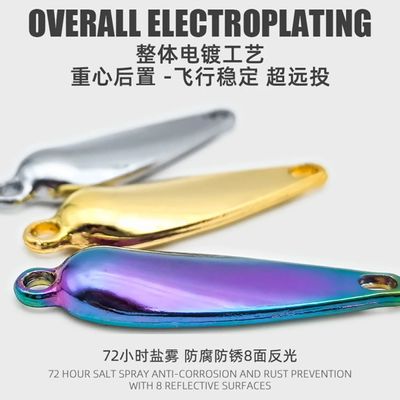 5 pcs 10g Spoon Lure for Fishing - Modified Moth Sequins Fly Sequins Hanging Propeller Fly Hook Poisonous Mosquito Hook Remote Lure Fly Bait Fly Bait_img_1