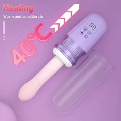 Auto-Thrusting Heating Vibrator for Women–Silent Telescopic Massager with Soft Silicone, Portable&Rechargeable for Hands-Free_img_1