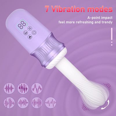 Auto-Thrusting Heating Vibrator for Women–Silent Telescopic Massager with Soft Silicone, Portable&Rechargeable for Hands-Free_img_4