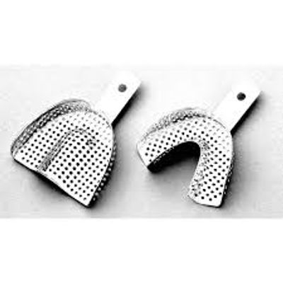 Metallic perforated impression tray ( 1 pair ) size 3_img_1