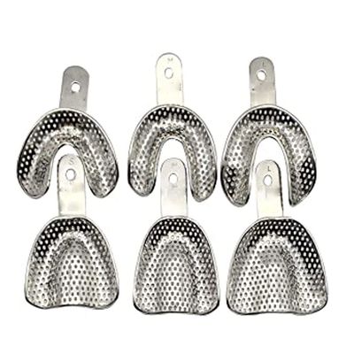 Metallic perforated impression tray ( 1 pair ) size 3_img_2