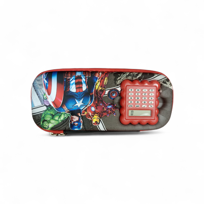 Kids Smart Pencil Box with Calculator – Cartoon Design School Pencil Case_img_1