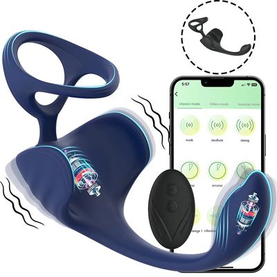 APP-Controlled Egg Lock Prostate Massager-10-Speed Vibrating Pulling Bead Anal Toy for Men|Remote Male Masturbator &Couples Play_img_0
