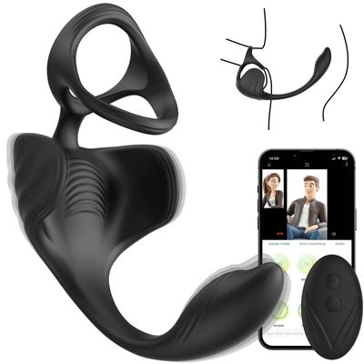 APP-Controlled Egg Lock Prostate Massager-10-Speed Vibrating Pulling Bead Anal Toy for Men|Remote Male Masturbator &Couples Play_img_1