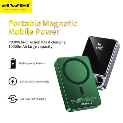 Awei P39K 10000mAh 20W PD Magnetic Wireless Power Bank_img_2