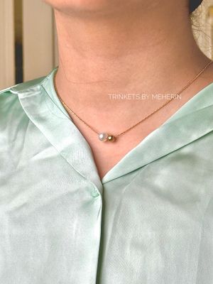 Ball bead pearl necklace_img_0