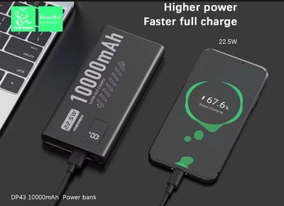 VDENMENV DP43 PD 22.5W QC3.0 10000mAh Power Bank Compact Portable Fa..._img_1