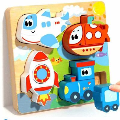 Kids Early Educational Building Block 3D Wooden Puzzle Set for your ANGEL'S Concentration_img_0