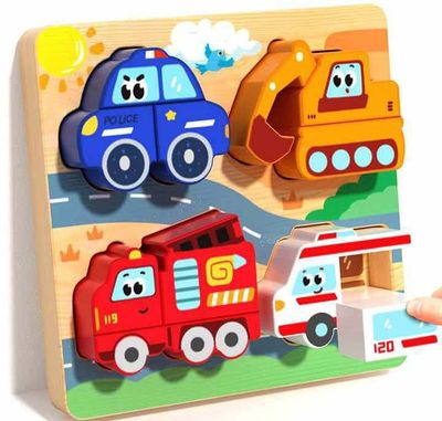 Kids Early Educational Building Block 3D Wooden Puzzle Set for your ANGEL'S Concentration_img_1