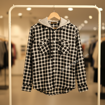 Premium Hooded check shirt for winter 002_img_1