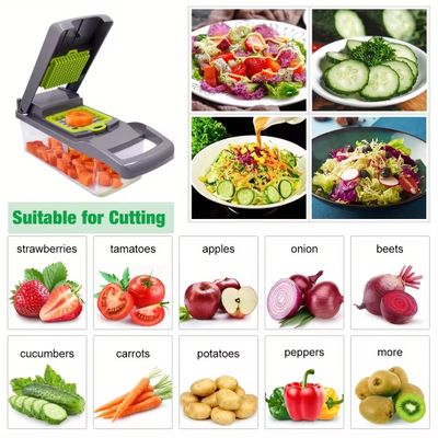 PLATINUM 16-in-1 Quicker Vegetable Chopper, Slicer & Cutter_img_5